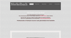 Desktop Screenshot of merkelbach.be